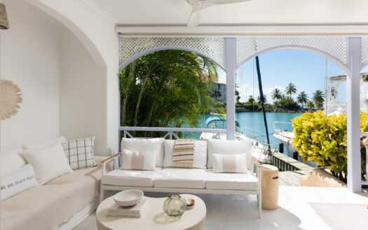 1 Bed Lagoon Front Apartment with Yacht Berth – 108 Port St Charles, St. Peter