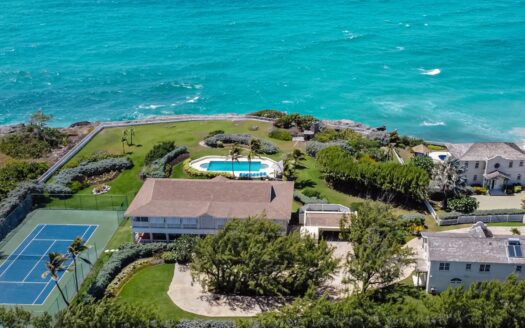 Luxury Oceanfront Estate with Tennis Court & Guest Cottage – Belair Great House, St. Philip