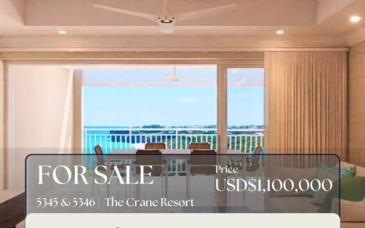 2 Bed Residence with Ocean Views at The Crane Resort – 5345 & 5346 Crane Private Residences