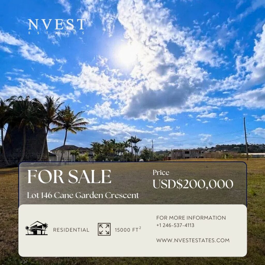 Prime Residential Lot for Sale – Lot 146 Cane Garden Crescent, St. Thomas (15,000 sq. ft.), photo 1