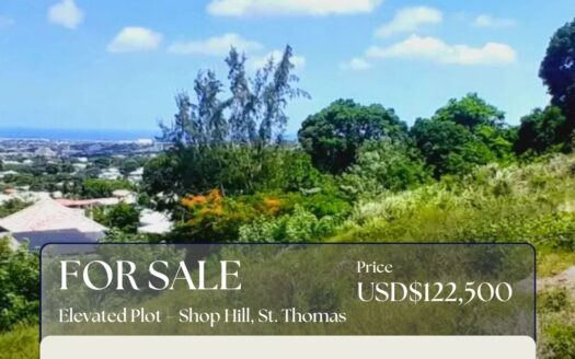 Elevated Plot with Panoramic Views – Shop Hill, St. Thomas