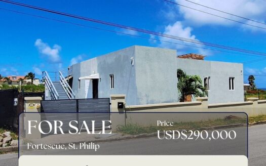 Modern 3 Bed Home with Rooftop Terrace & Coastal Views – Fortescue, St. Philip