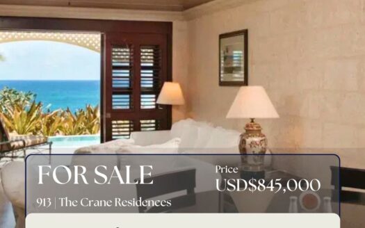 913 | MOVE IN READY, 1 Bed Ocean View Apartment with 28ft Pool – The Crane Residences